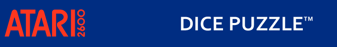 Dice Puzzle logo for Atari 2600